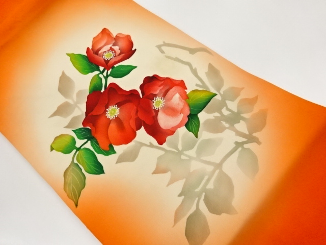 JAPANESE NAGOYA OBI / SHIOZE / CAMELLIA